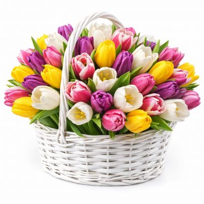 Корзина с цветами «Садовое волшебство»