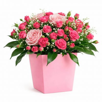 Цветы в коробке «Тропическая идиллия»