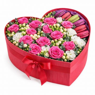 Цветы в коробке «Утренние мгновения»